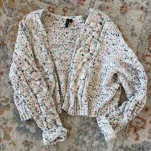 Moon & Madison Textured Knit Open Front Super Soft Cardigan